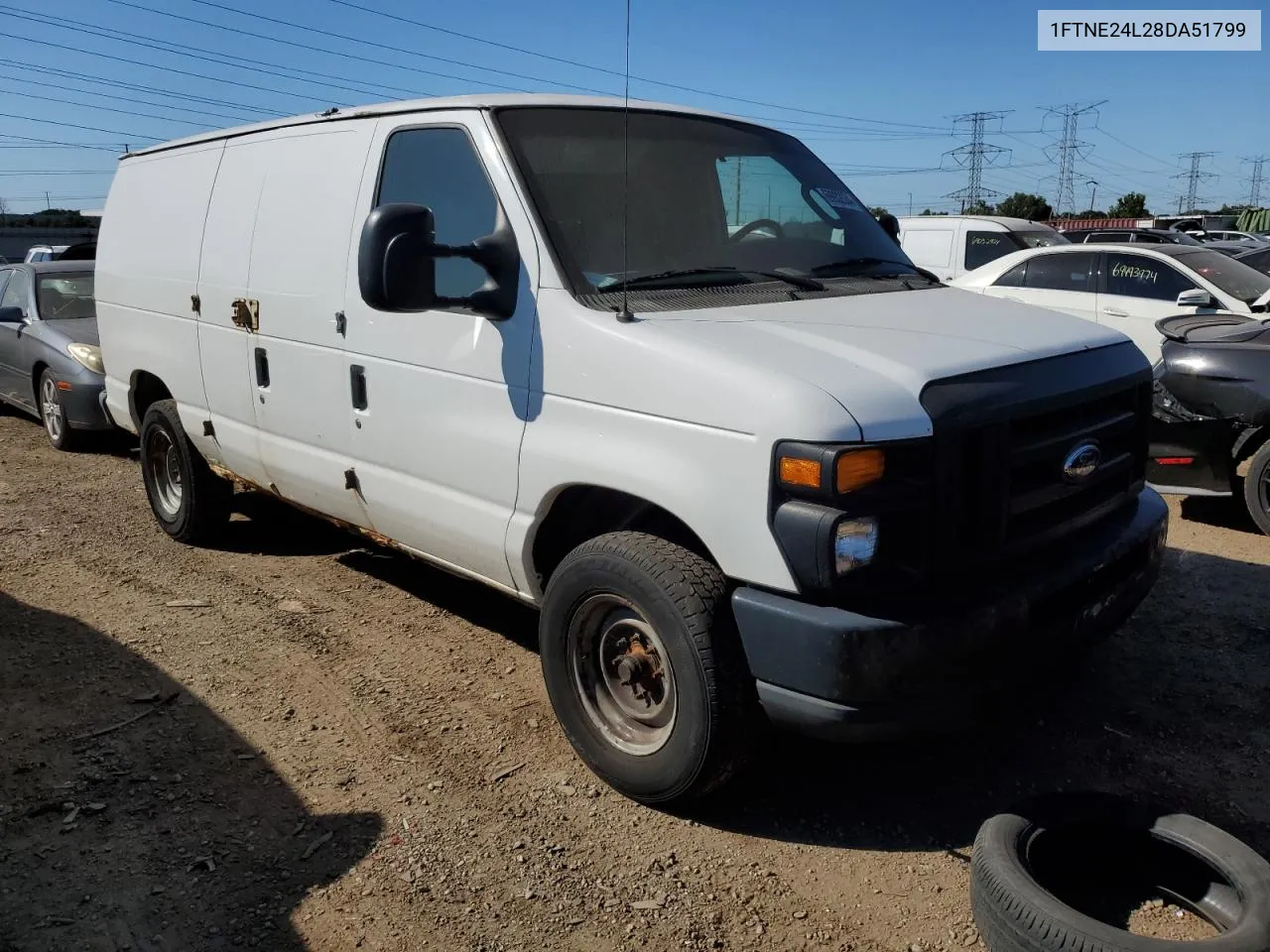 2008 Ford Econoline E250 Van VIN: 1FTNE24L28DA51799 Lot: 69932634