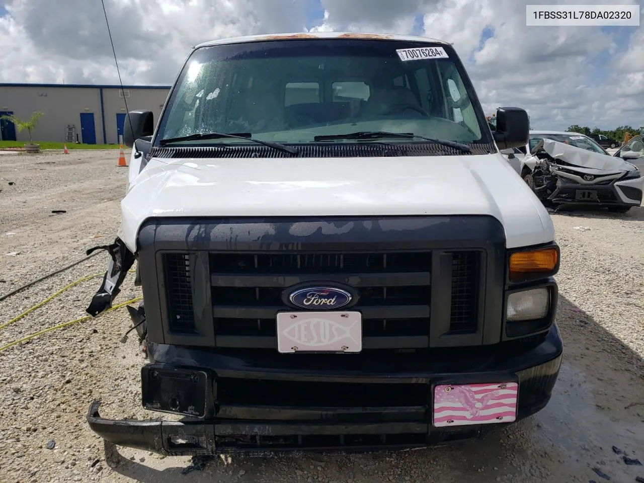 2008 Ford Econoline E350 Super Duty Wagon VIN: 1FBSS31L78DA02320 Lot: 70076284