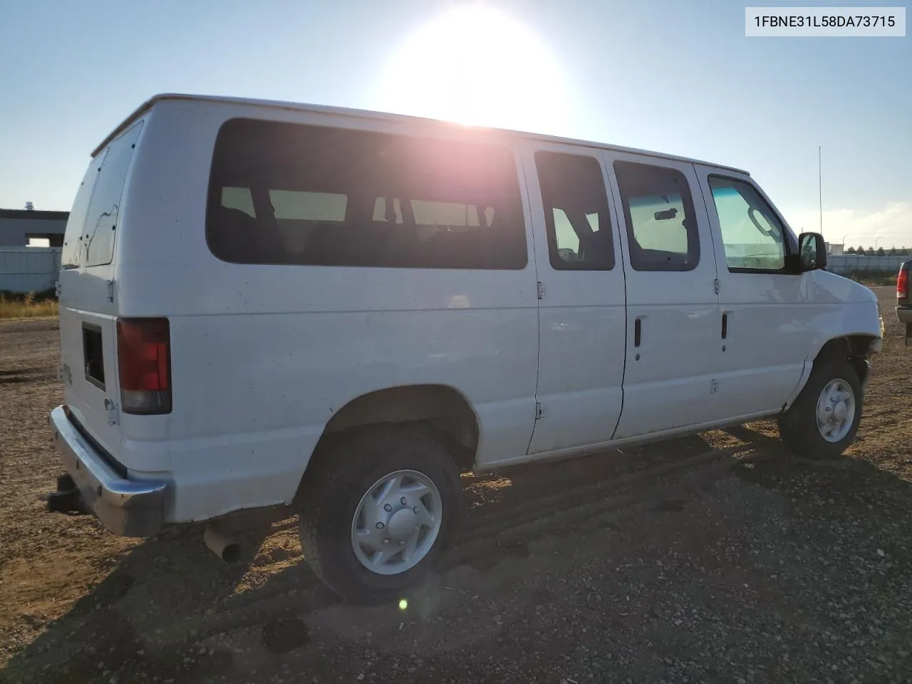 2008 Ford Econoline E350 Super Duty Wagon VIN: 1FBNE31L58DA73715 Lot: 70213104