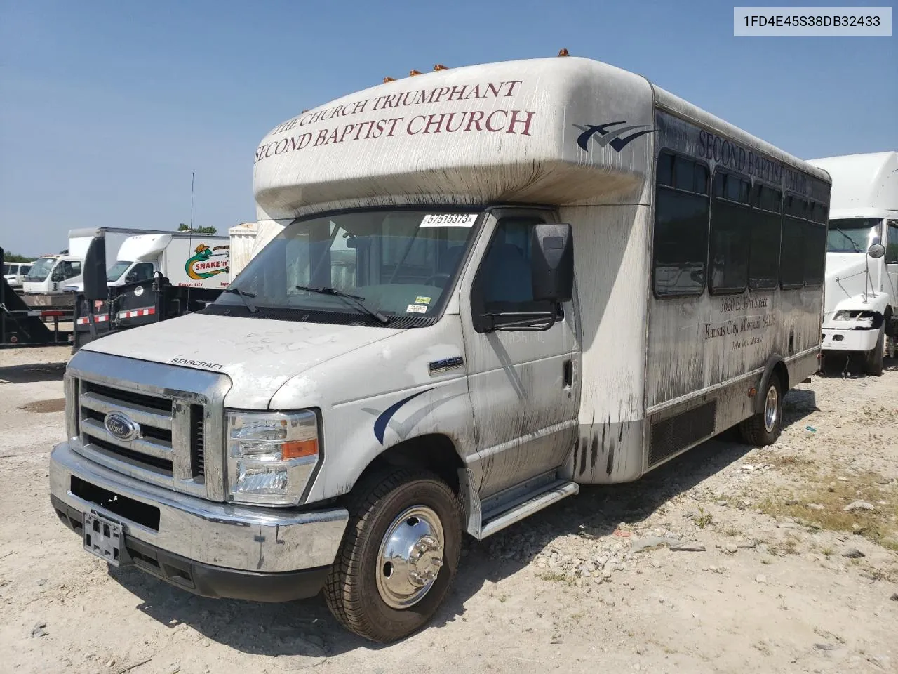 2008 Ford Econoline E450 Super Duty Cutaway Van VIN: 1FD4E45S38DB32433 Lot: 72068194