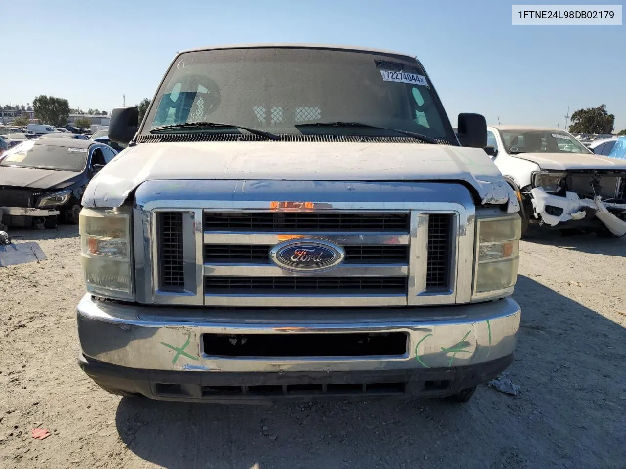 2008 Ford Econoline E250 Van VIN: 1FTNE24L98DB02179 Lot: 72274044