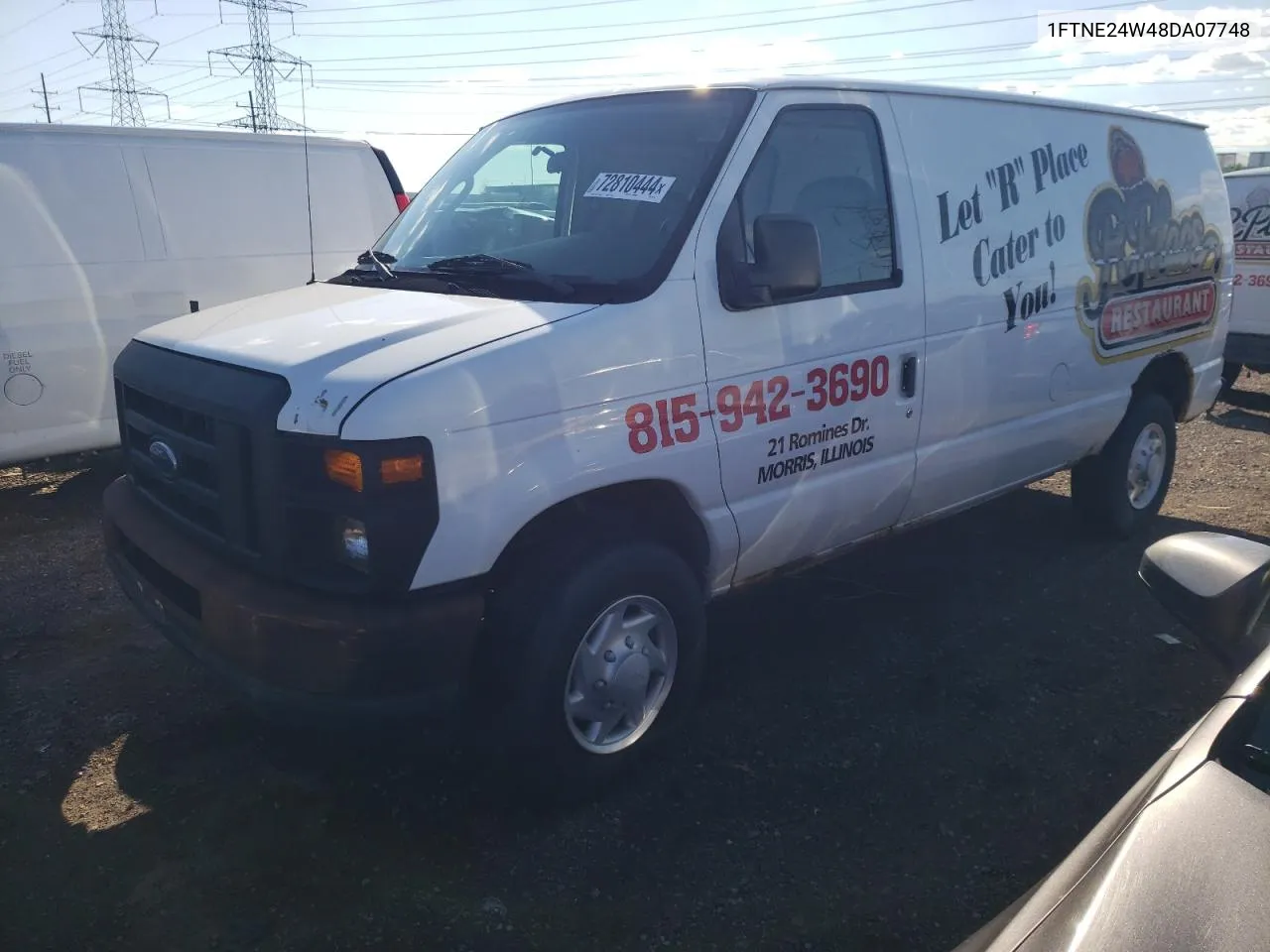 2008 Ford Econoline E250 Van VIN: 1FTNE24W48DA07748 Lot: 72810444