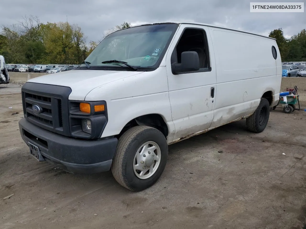 2008 Ford Econoline E250 Van VIN: 1FTNE24W08DA33375 Lot: 73258144