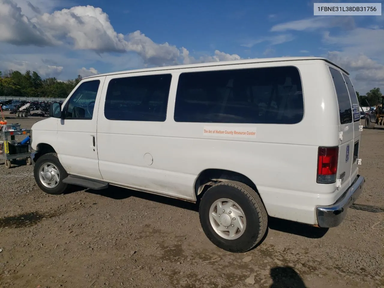 2008 Ford Econoline E350 Super Duty Wagon VIN: 1FBNE31L38DB31756 Lot: 73681714