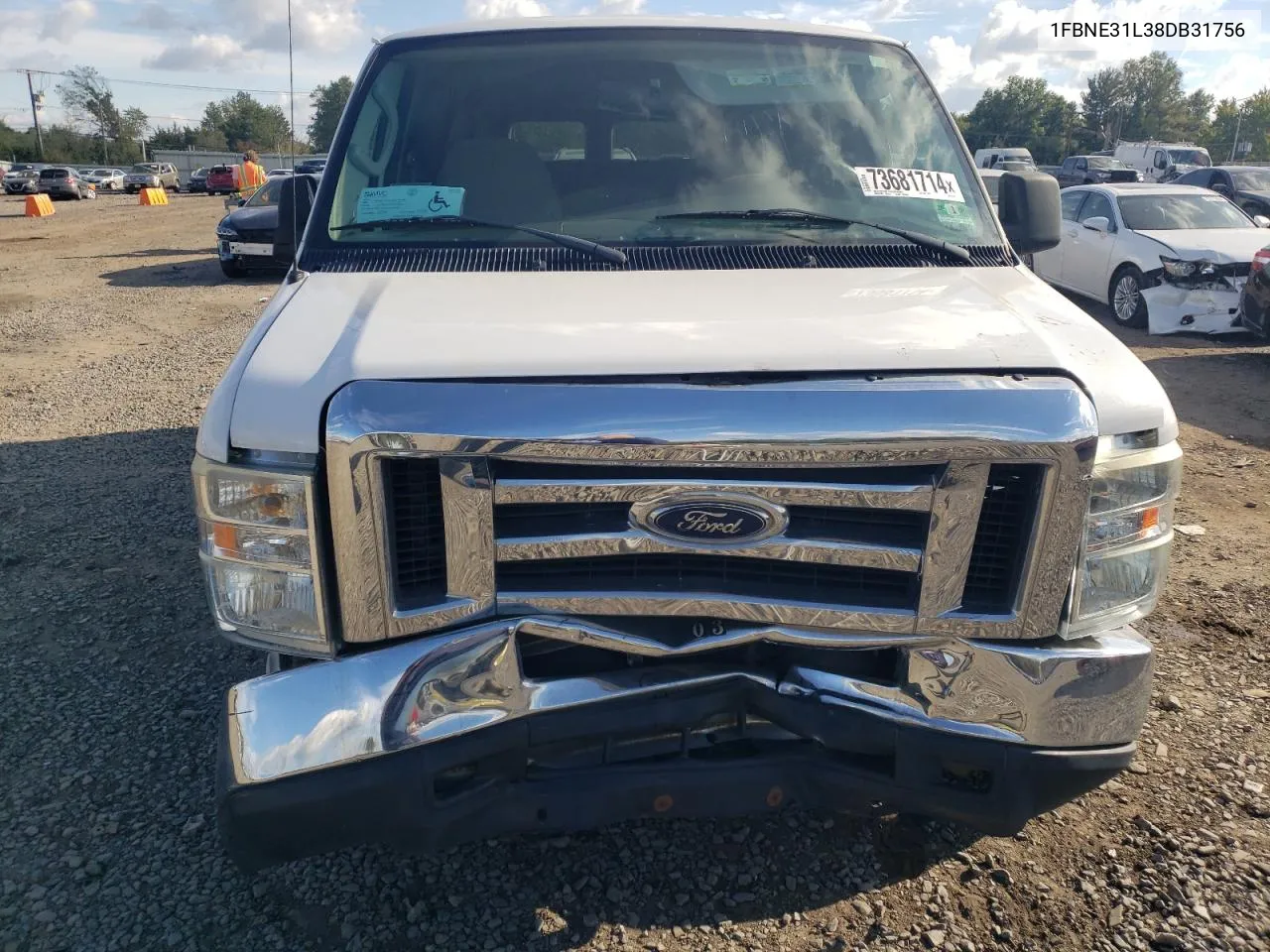 2008 Ford Econoline E350 Super Duty Wagon VIN: 1FBNE31L38DB31756 Lot: 73681714