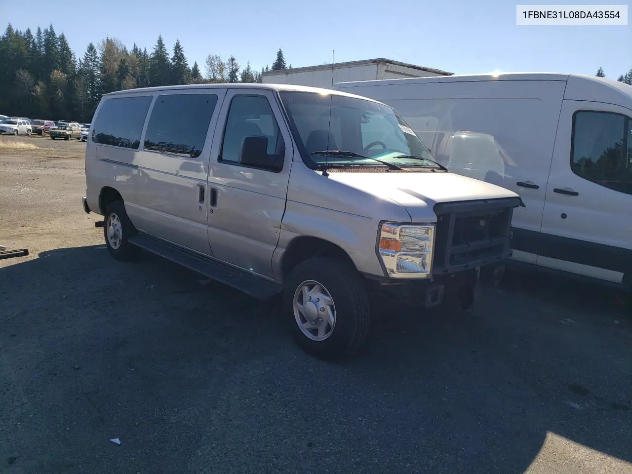 2008 Ford Econoline E350 Super Duty Wagon VIN: 1FBNE31L08DA43554 Lot: 73714354