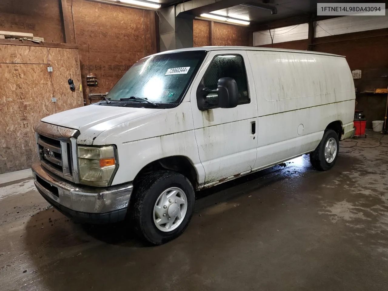 2008 Ford Econoline E150 Van VIN: 1FTNE14L98DA43094 Lot: 73784384