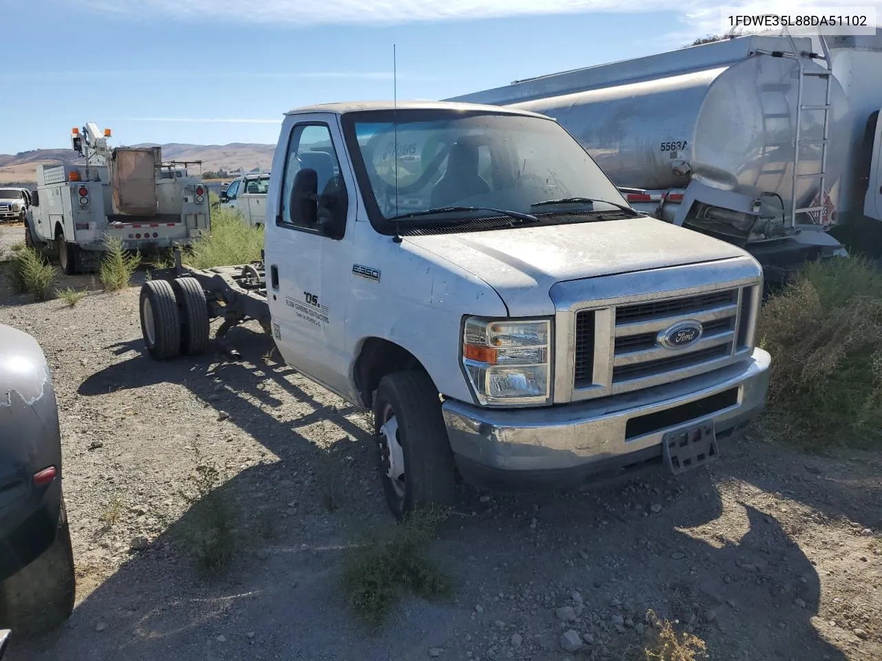 2008 Ford Econoline E350 Super Duty Cutaway Van VIN: 1FDWE35L88DA51102 Lot: 74015134