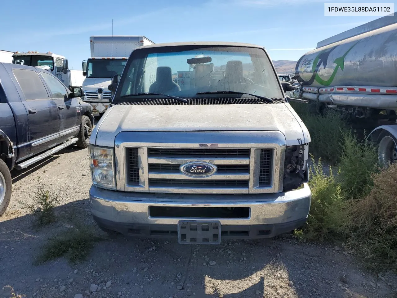 2008 Ford Econoline E350 Super Duty Cutaway Van VIN: 1FDWE35L88DA51102 Lot: 74015134