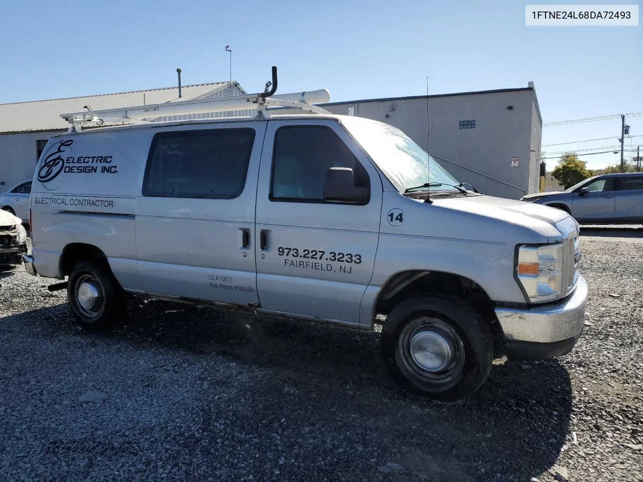 2008 Ford Econoline E250 Van VIN: 1FTNE24L68DA72493 Lot: 74355164