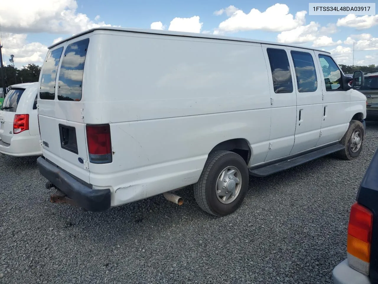 2008 Ford Econoline E350 Super Duty Van VIN: 1FTSS34L48DA03917 Lot: 74948194