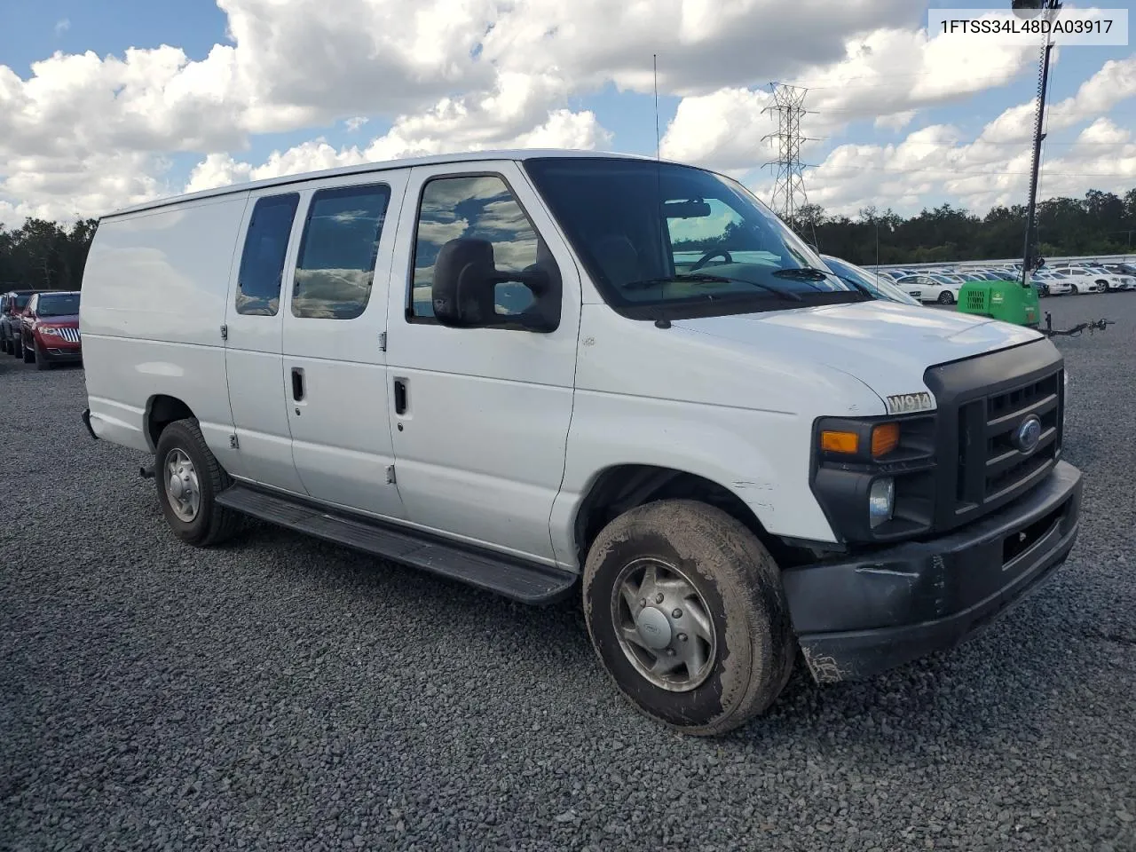 2008 Ford Econoline E350 Super Duty Van VIN: 1FTSS34L48DA03917 Lot: 74948194