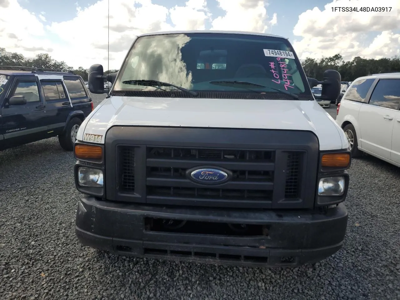 2008 Ford Econoline E350 Super Duty Van VIN: 1FTSS34L48DA03917 Lot: 74948194