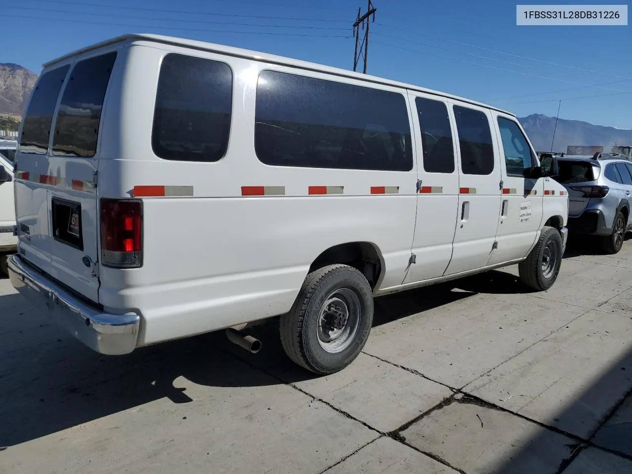 2008 Ford Econoline E350 Super Duty Wagon VIN: 1FBSS31L28DB31226 Lot: 75057954