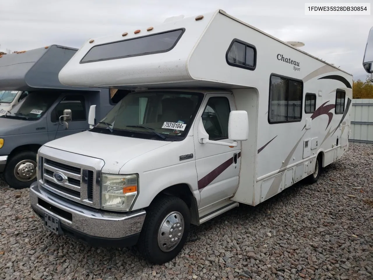 2008 Ford Econoline E350 Super Duty Cutaway Van VIN: 1FDWE35S28DB30854 Lot: 75310104