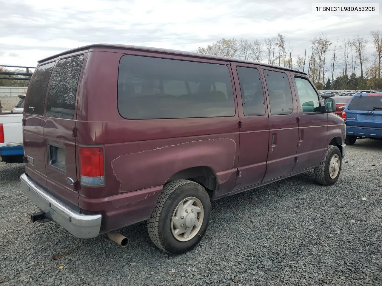 2008 Ford Econoline E350 Super Duty Wagon VIN: 1FBNE31L98DA53208 Lot: 76157574