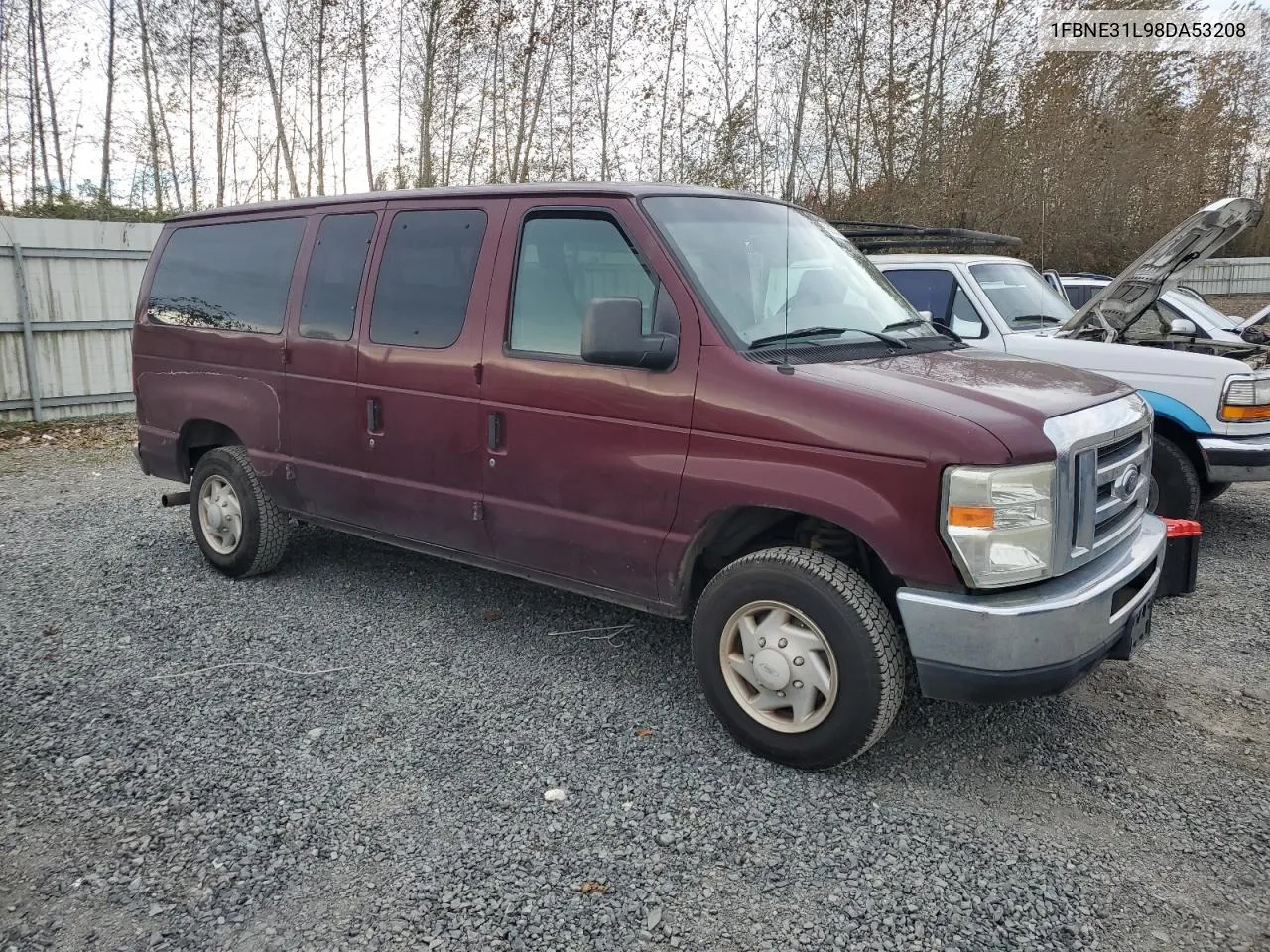 2008 Ford Econoline E350 Super Duty Wagon VIN: 1FBNE31L98DA53208 Lot: 76157574