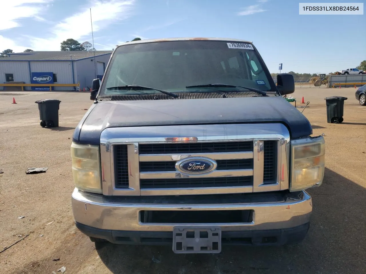 2008 Ford Econoline E350 Super Duty Wagon VIN: 1FDSS31LX8DB24564 Lot: 76369934