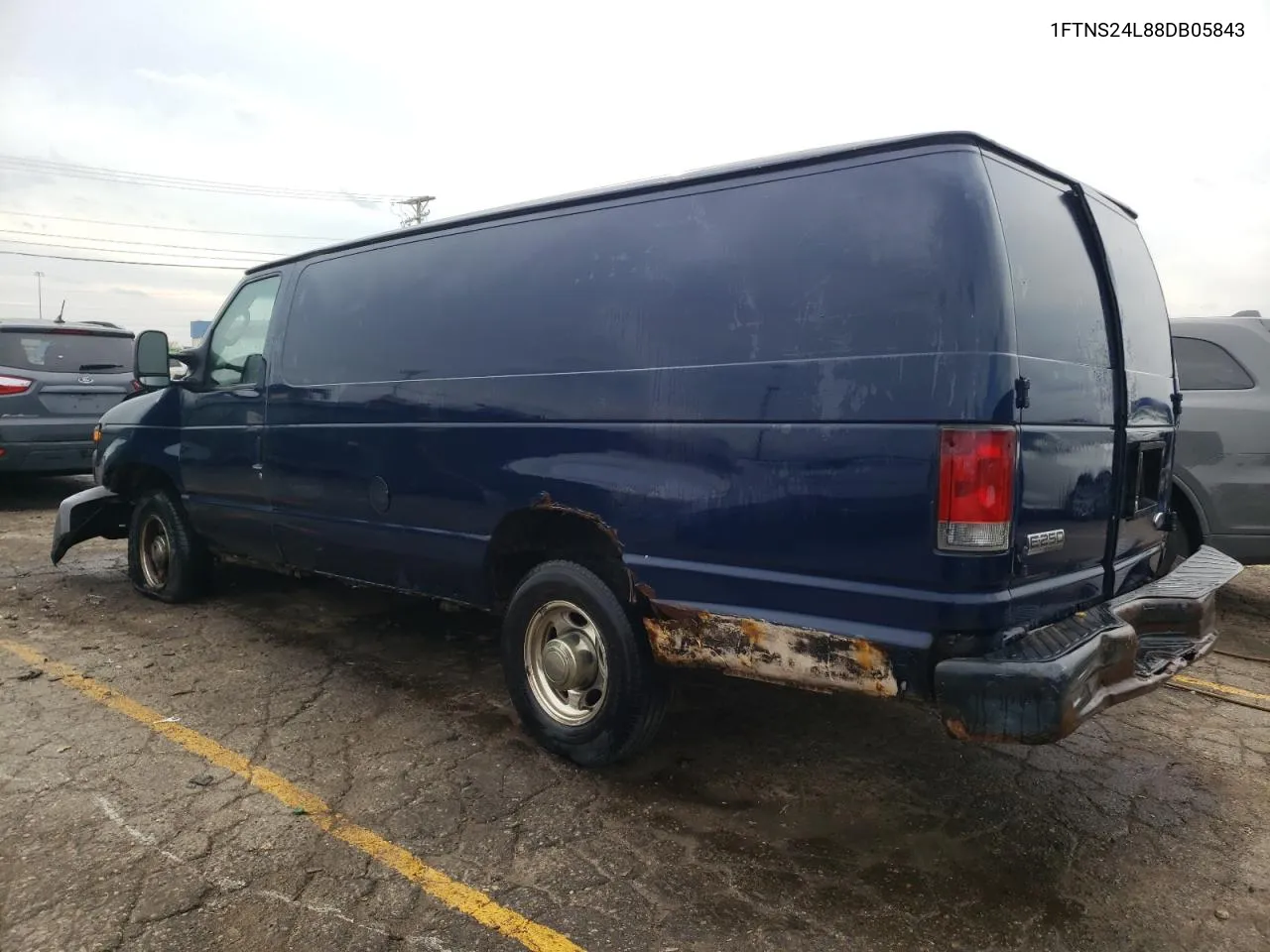 2008 Ford Econoline E250 Van VIN: 1FTNS24L88DB05843 Lot: 76675924