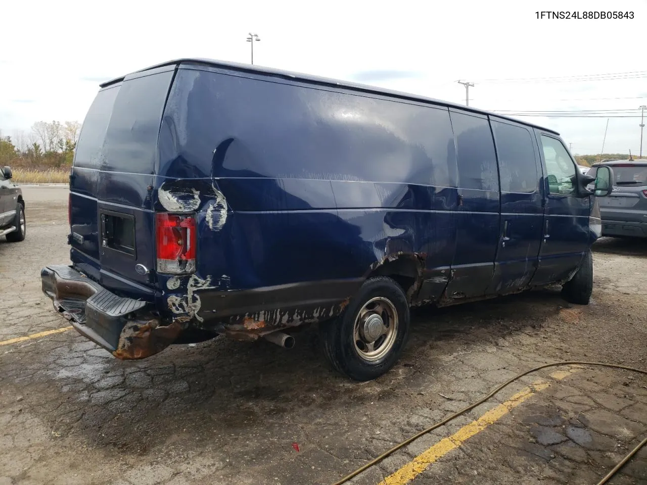 2008 Ford Econoline E250 Van VIN: 1FTNS24L88DB05843 Lot: 76675924