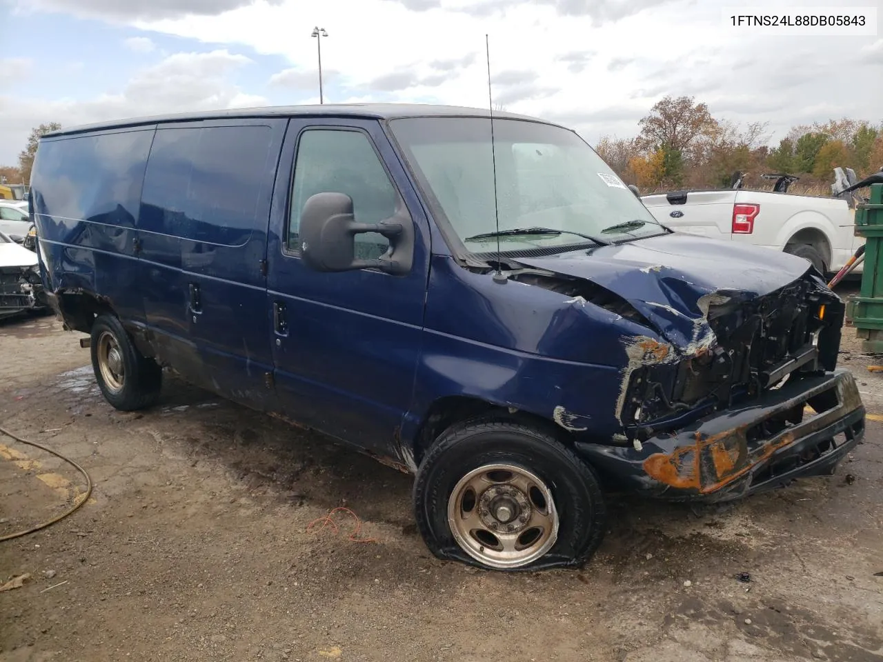 2008 Ford Econoline E250 Van VIN: 1FTNS24L88DB05843 Lot: 76675924