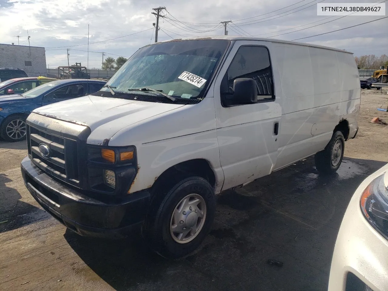 2008 Ford Econoline E250 Van VIN: 1FTNE24L38DB49627 Lot: 77435274