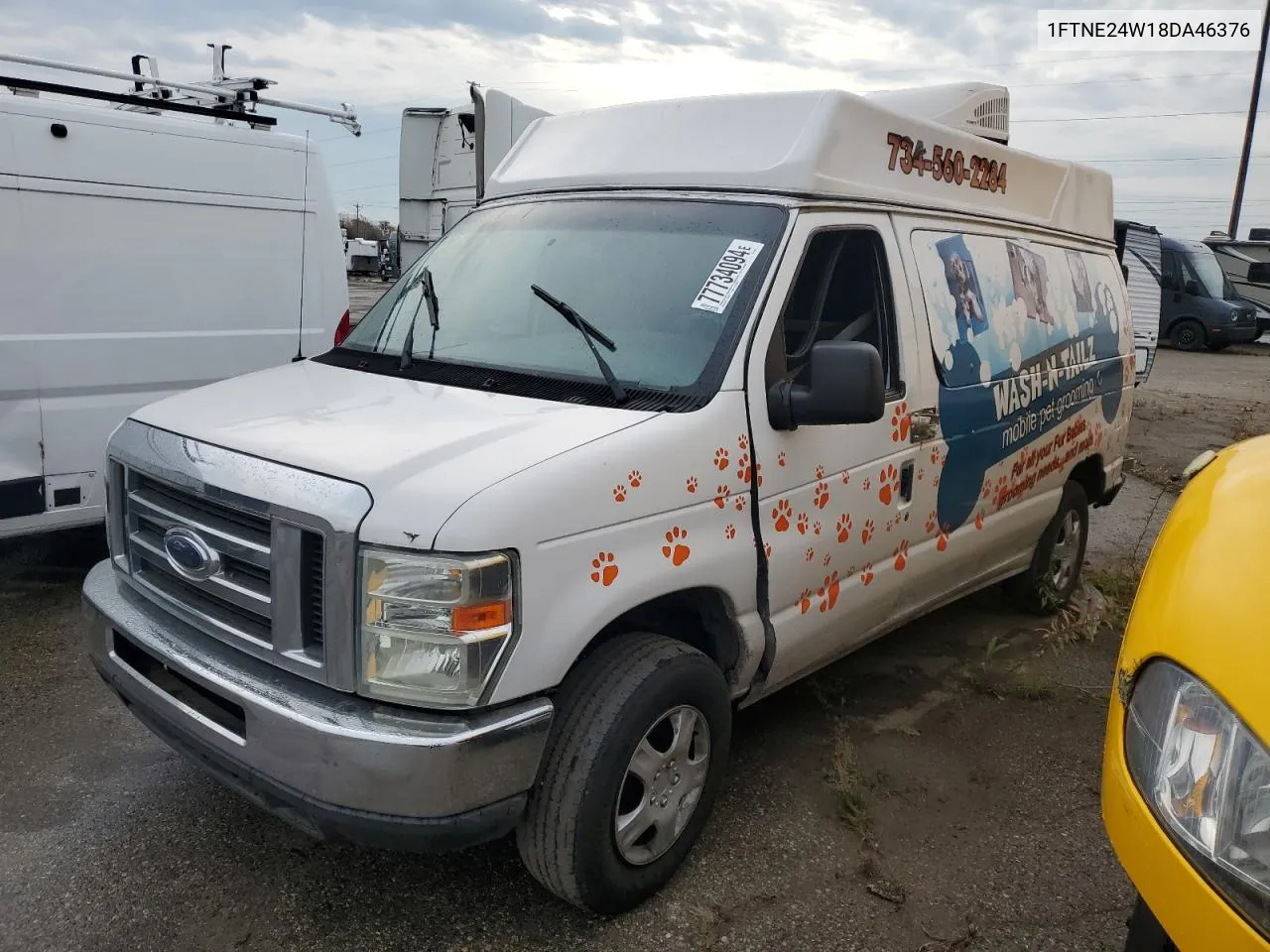 2008 Ford Econoline E250 Van VIN: 1FTNE24W18DA46376 Lot: 77734094