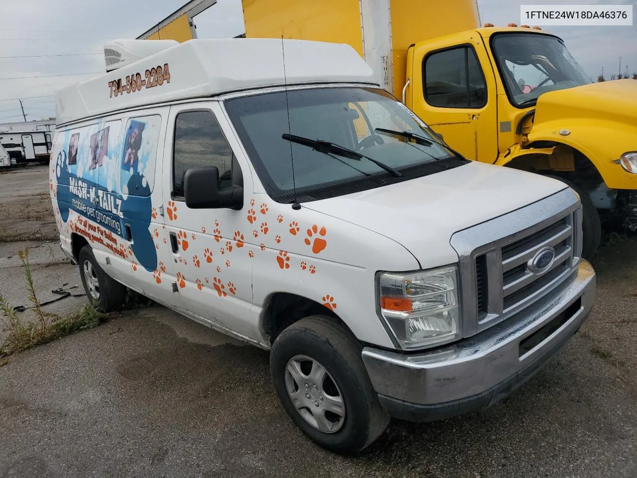 2008 Ford Econoline E250 Van VIN: 1FTNE24W18DA46376 Lot: 77734094