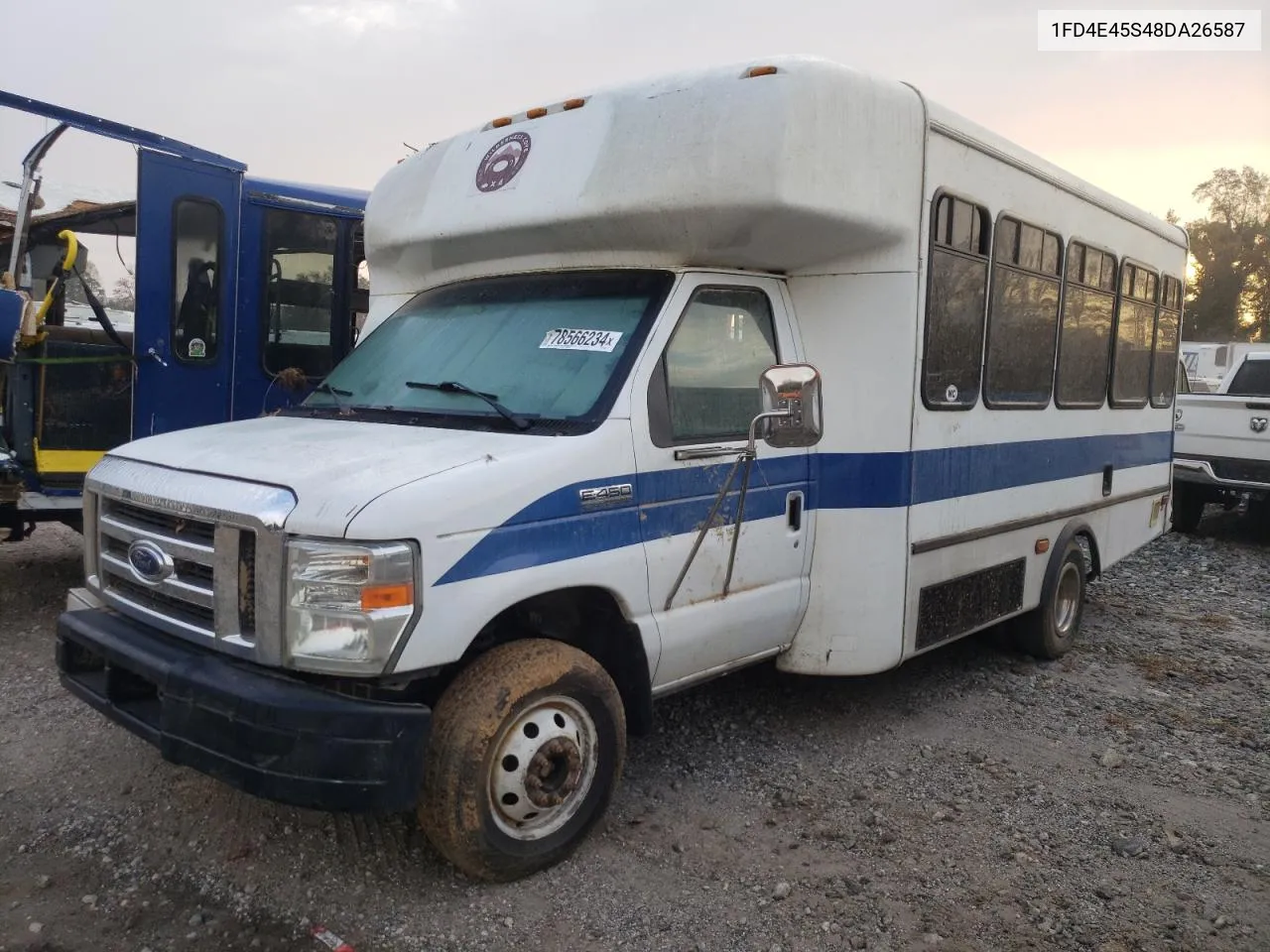 2008 Ford Econoline E450 Super Duty Cutaway Van VIN: 1FD4E45S48DA26587 Lot: 78566234