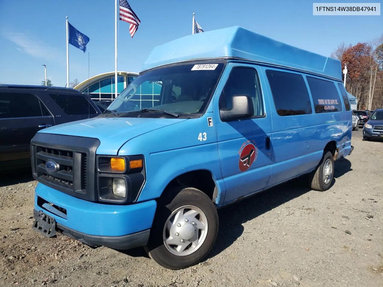 2008 Ford Econoline E150 Van VIN: 1FTNS14W38DB47941 Lot: 78791264