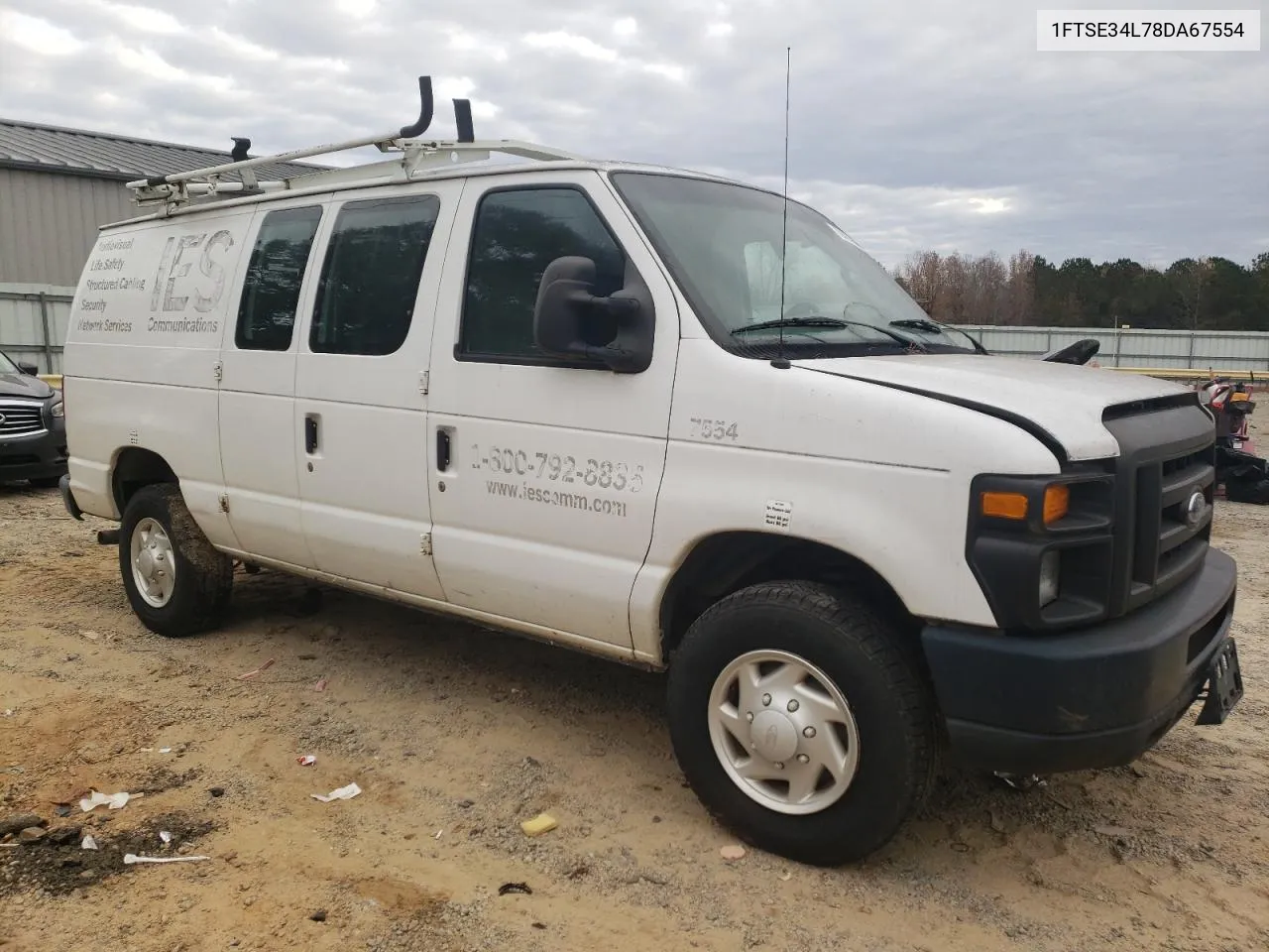 2008 Ford Econoline E350 Super Duty Van VIN: 1FTSE34L78DA67554 Lot: 78820564