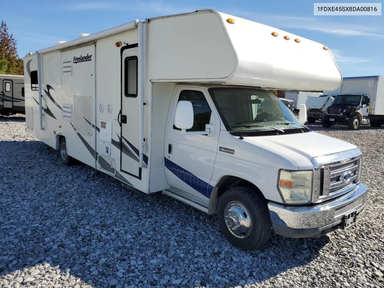 2008 Ford Econoline E450 Super Duty Cutaway Van VIN: 1FDXE45SX8DA00816 Lot: 78935274