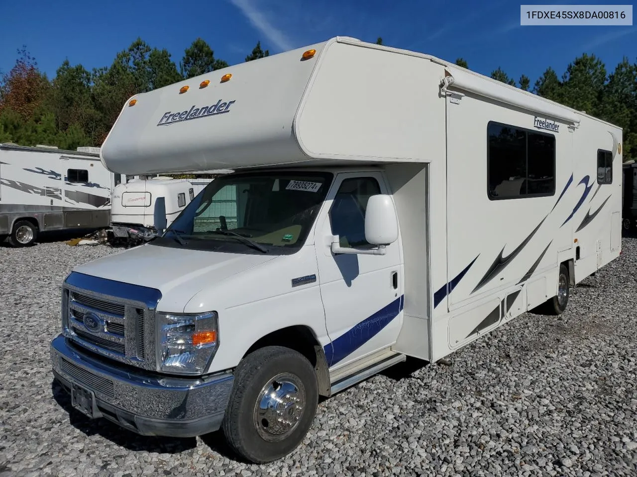 2008 Ford Econoline E450 Super Duty Cutaway Van VIN: 1FDXE45SX8DA00816 Lot: 78935274