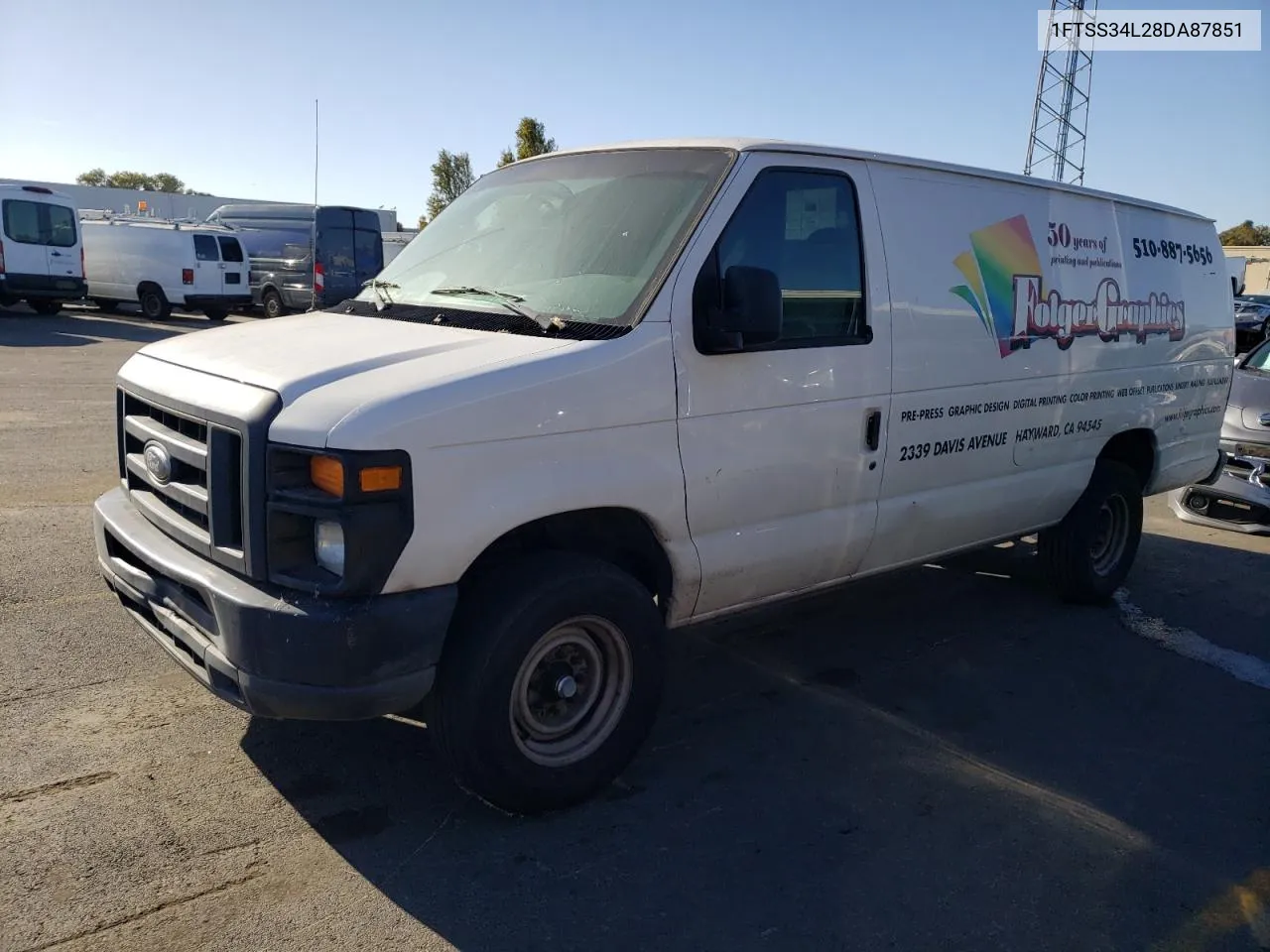 2008 Ford Econoline E350 Super Duty Van VIN: 1FTSS34L28DA87851 Lot: 79684254