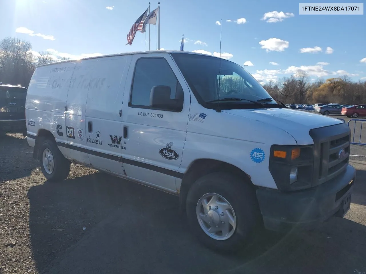 2008 Ford Econoline E250 Van VIN: 1FTNE24WX8DA17071 Lot: 80222414