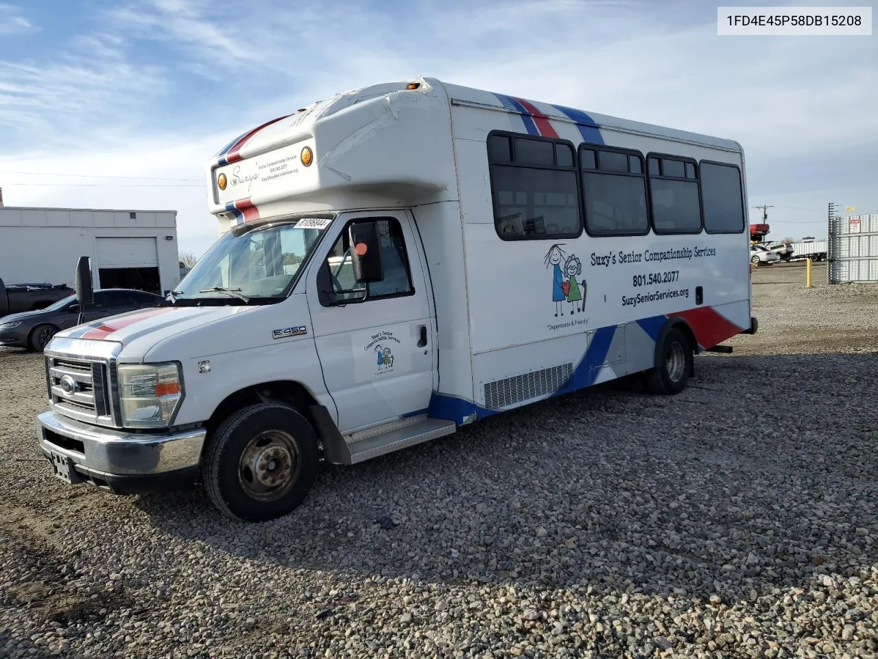 2008 Ford Econoline E450 Super Duty Cutaway Van VIN: 1FD4E45P58DB15208 Lot: 81096844