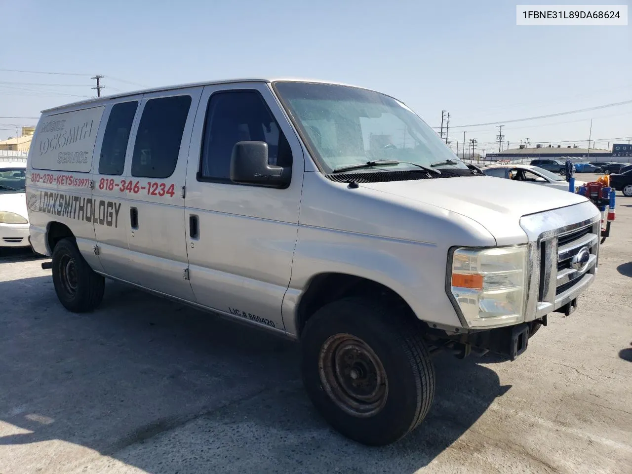 2009 Ford Econoline E350 Super Duty Wagon VIN: 1FBNE31L89DA68624 Lot: 52675914