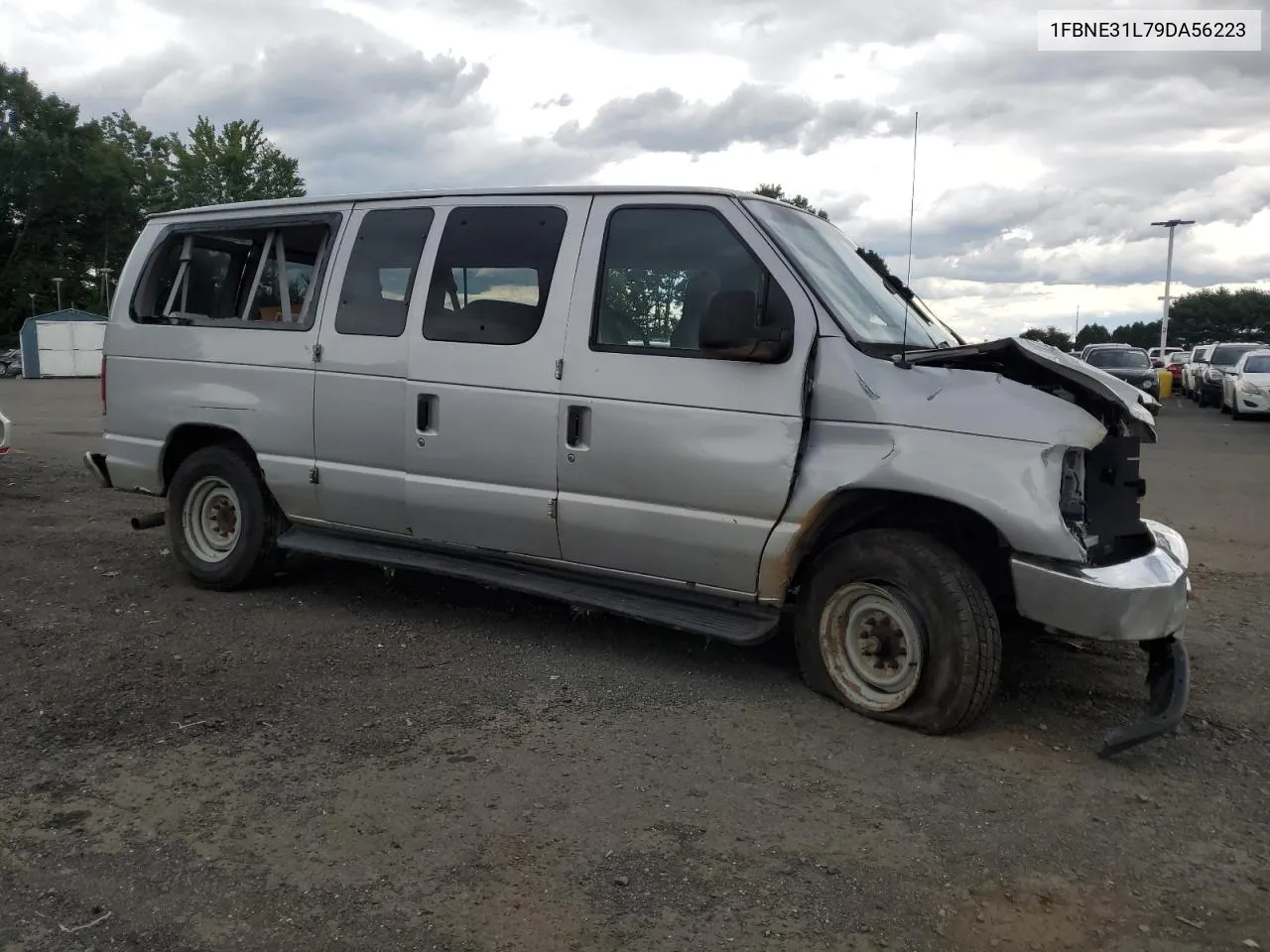 2009 Ford Econoline E350 Super Duty Wagon VIN: 1FBNE31L79DA56223 Lot: 65554344