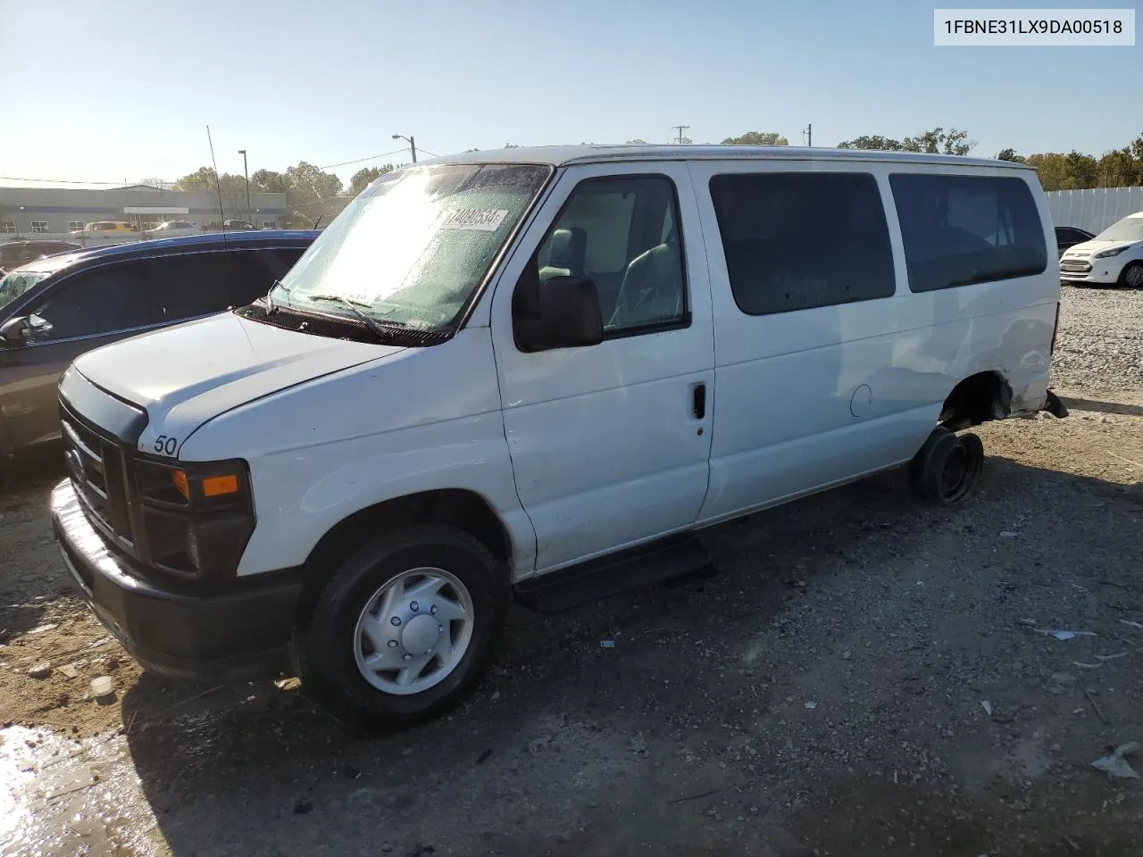 2009 Ford Econoline E350 Super Duty Wagon VIN: 1FBNE31LX9DA00518 Lot: 74090534