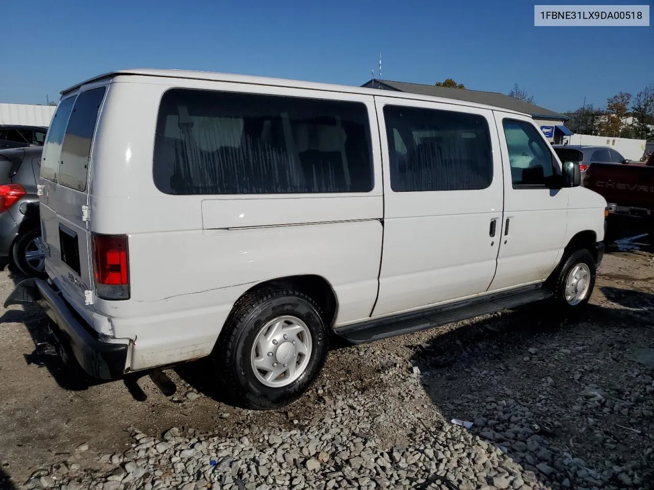 2009 Ford Econoline E350 Super Duty Wagon VIN: 1FBNE31LX9DA00518 Lot: 74090534