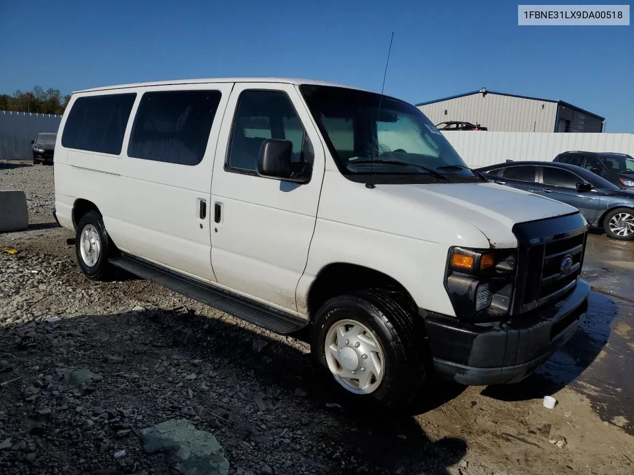 2009 Ford Econoline E350 Super Duty Wagon VIN: 1FBNE31LX9DA00518 Lot: 74090534