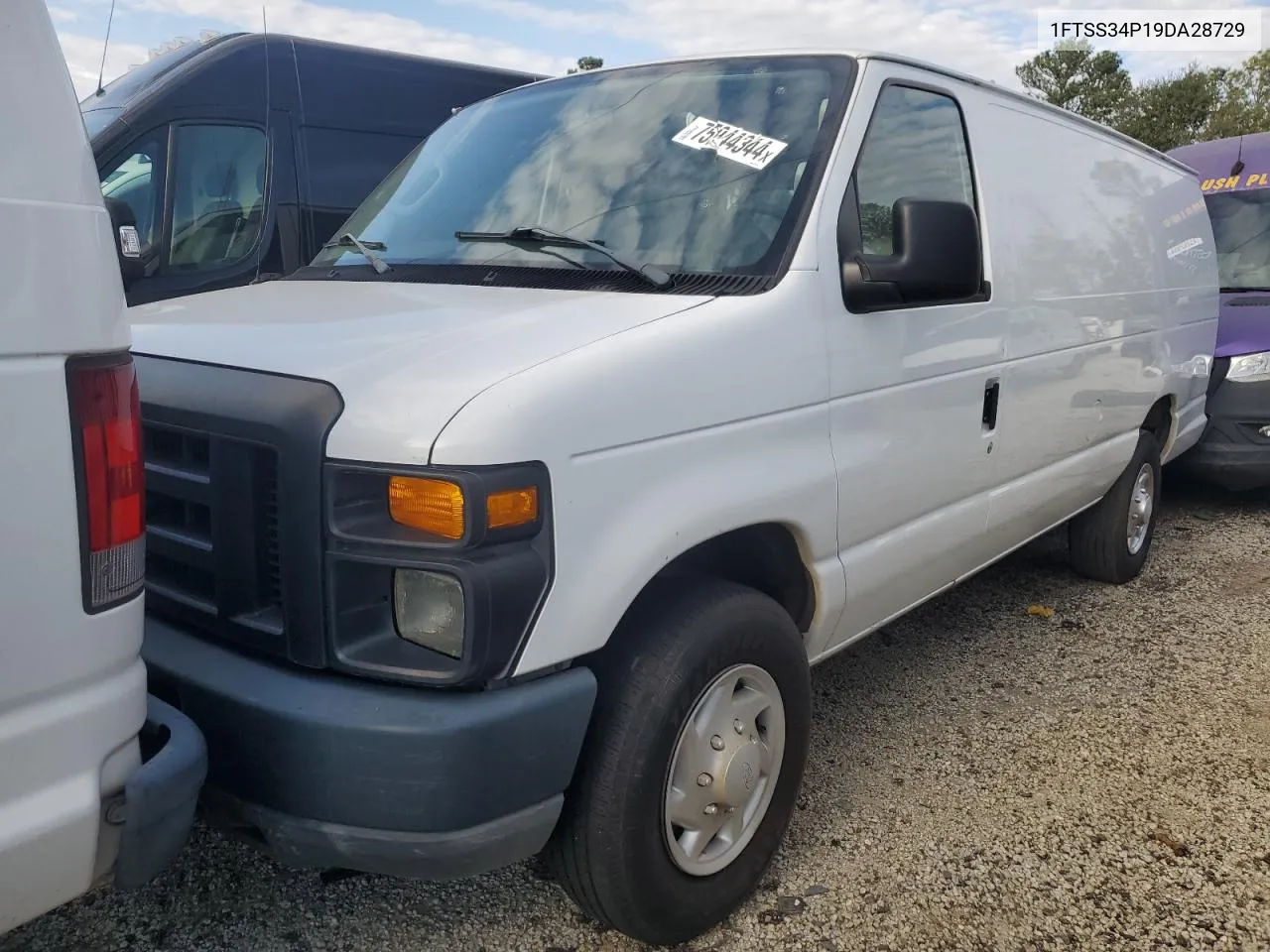 2009 Ford Econoline E350 Super Duty Van VIN: 1FTSS34P19DA28729 Lot: 75944344