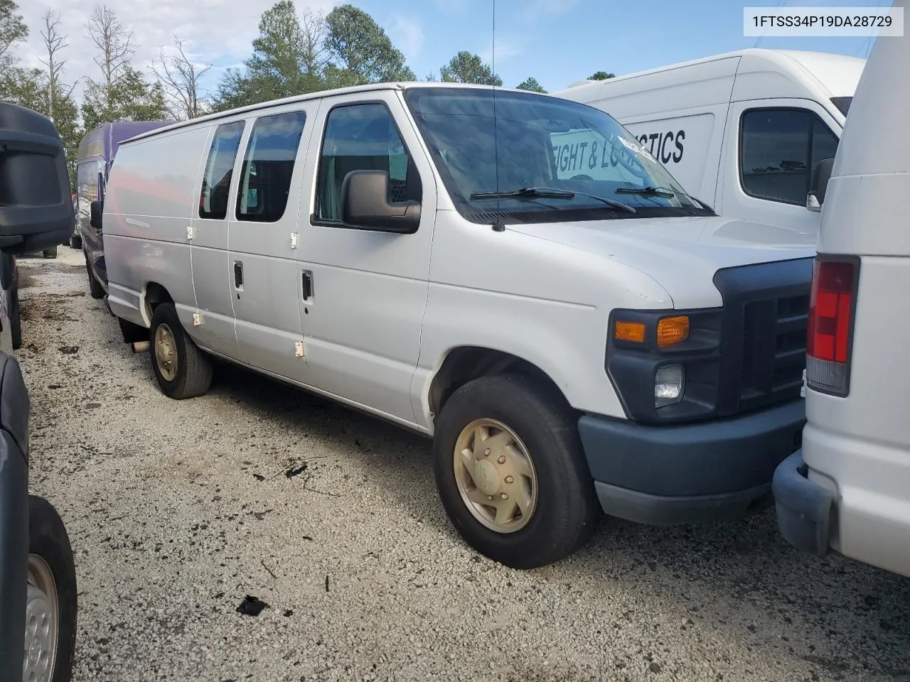 2009 Ford Econoline E350 Super Duty Van VIN: 1FTSS34P19DA28729 Lot: 75944344