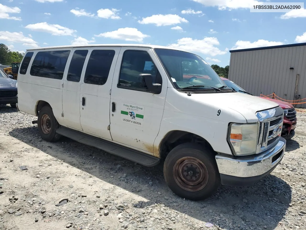 2010 Ford Econoline E350 Super Duty Wagon VIN: 1FBSS3BL2ADA62090 Lot: 55746564