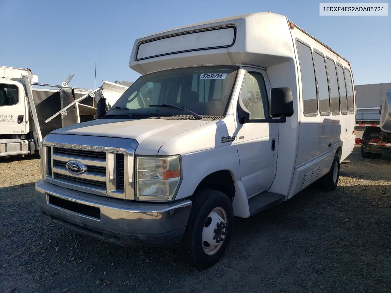 2010 Ford Econoline E450 Super Duty Cutaway Van VIN: 1FDXE4FS2ADA05724 Lot: 69535754