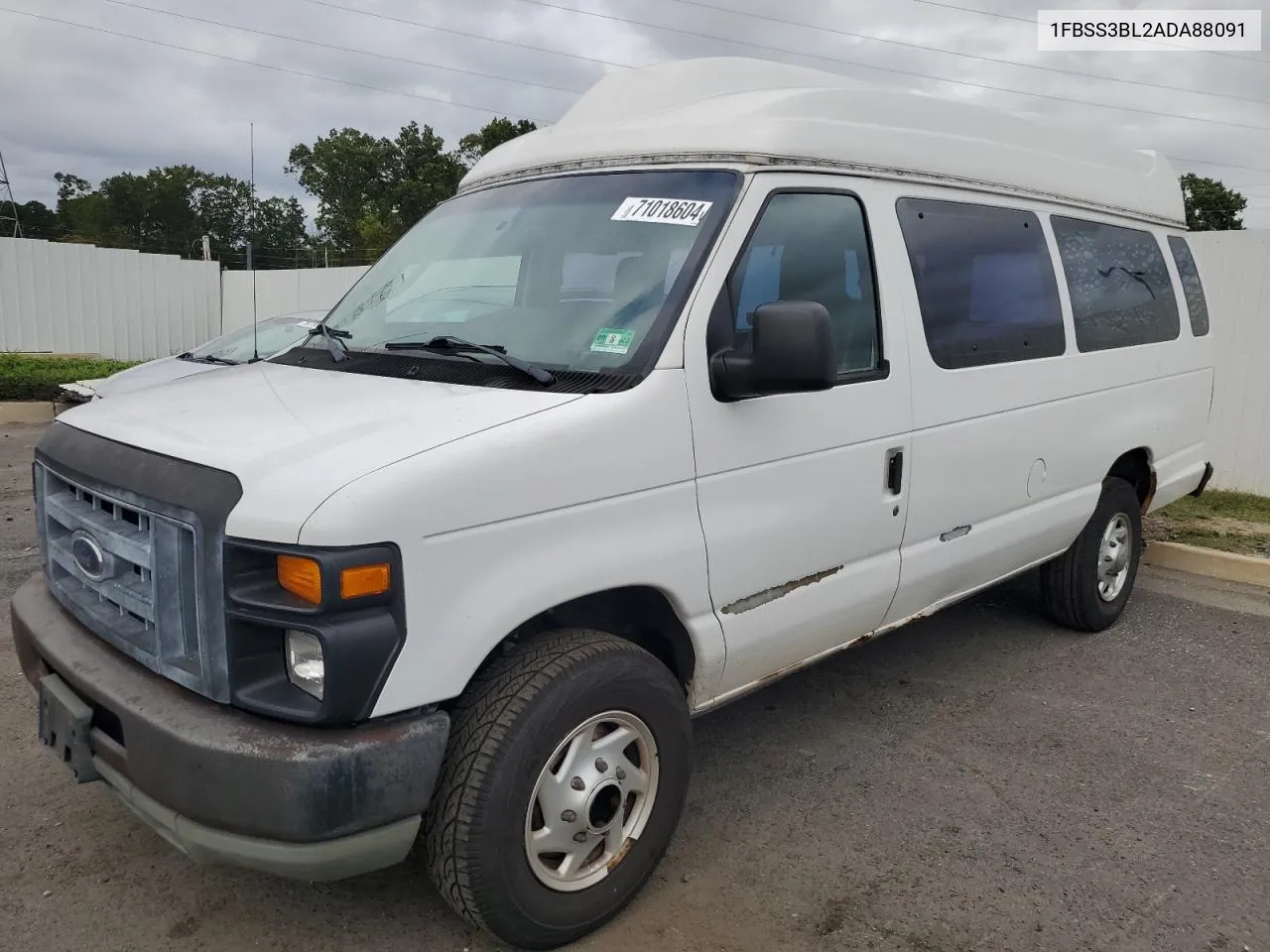 2010 Ford Econoline E350 Super Duty Wagon VIN: 1FBSS3BL2ADA88091 Lot: 71018604