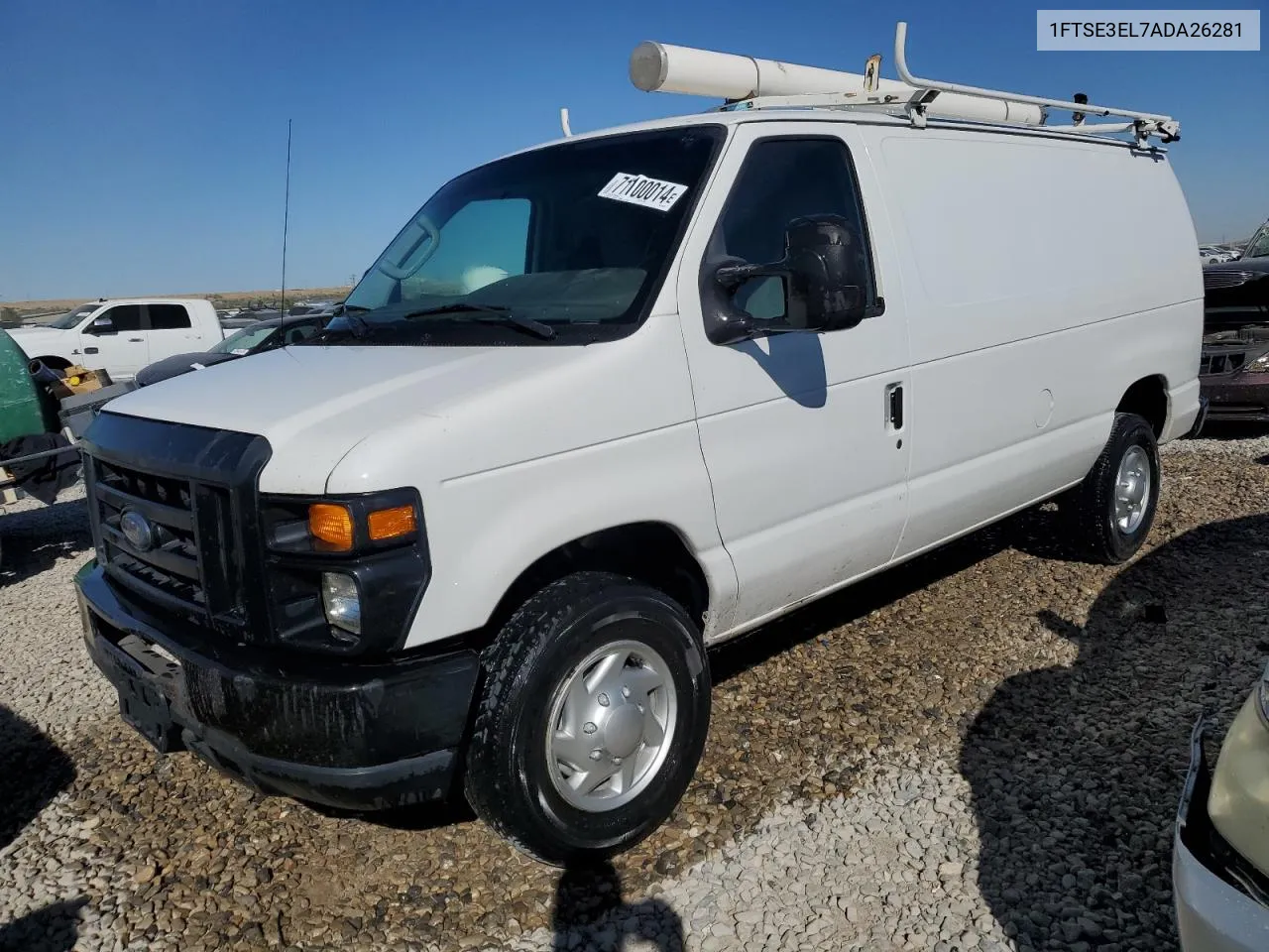 2010 Ford Econoline E350 Super Duty Van VIN: 1FTSE3EL7ADA26281 Lot: 71100014