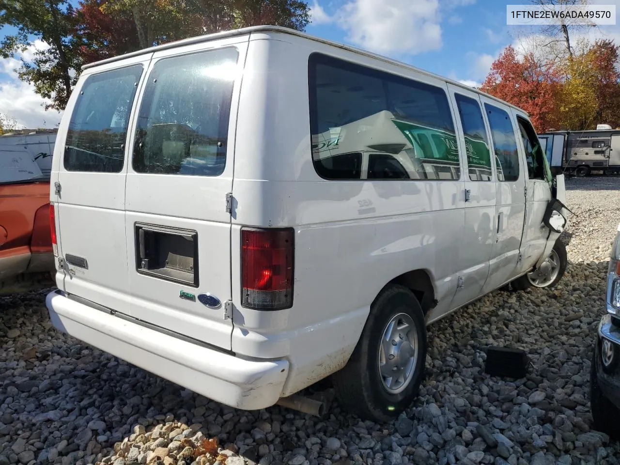 2010 Ford Econoline E250 Van VIN: 1FTNE2EW6ADA49570 Lot: 73981284