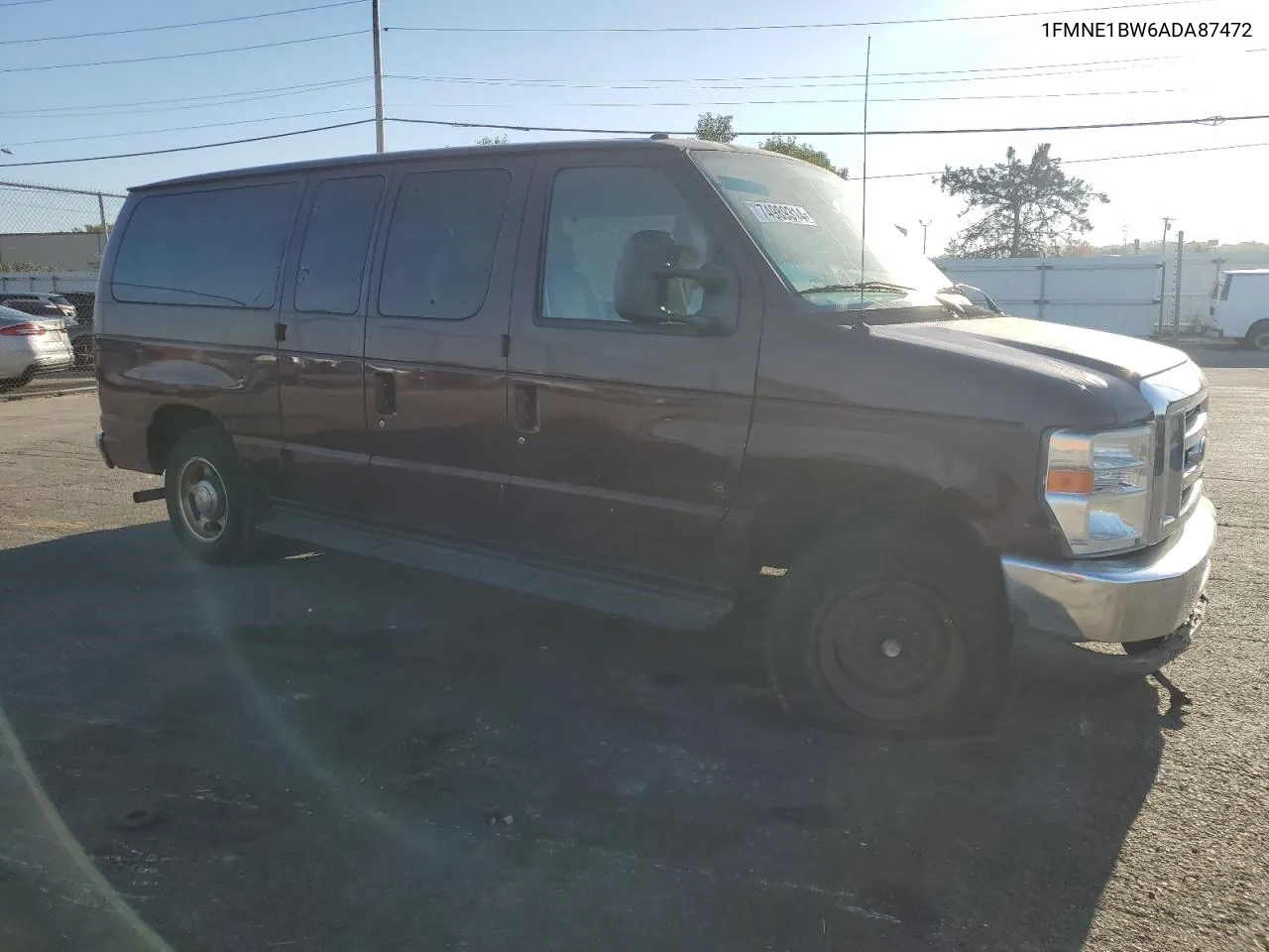 2010 Ford Econoline E150 Wagon VIN: 1FMNE1BW6ADA87472 Lot: 74989314