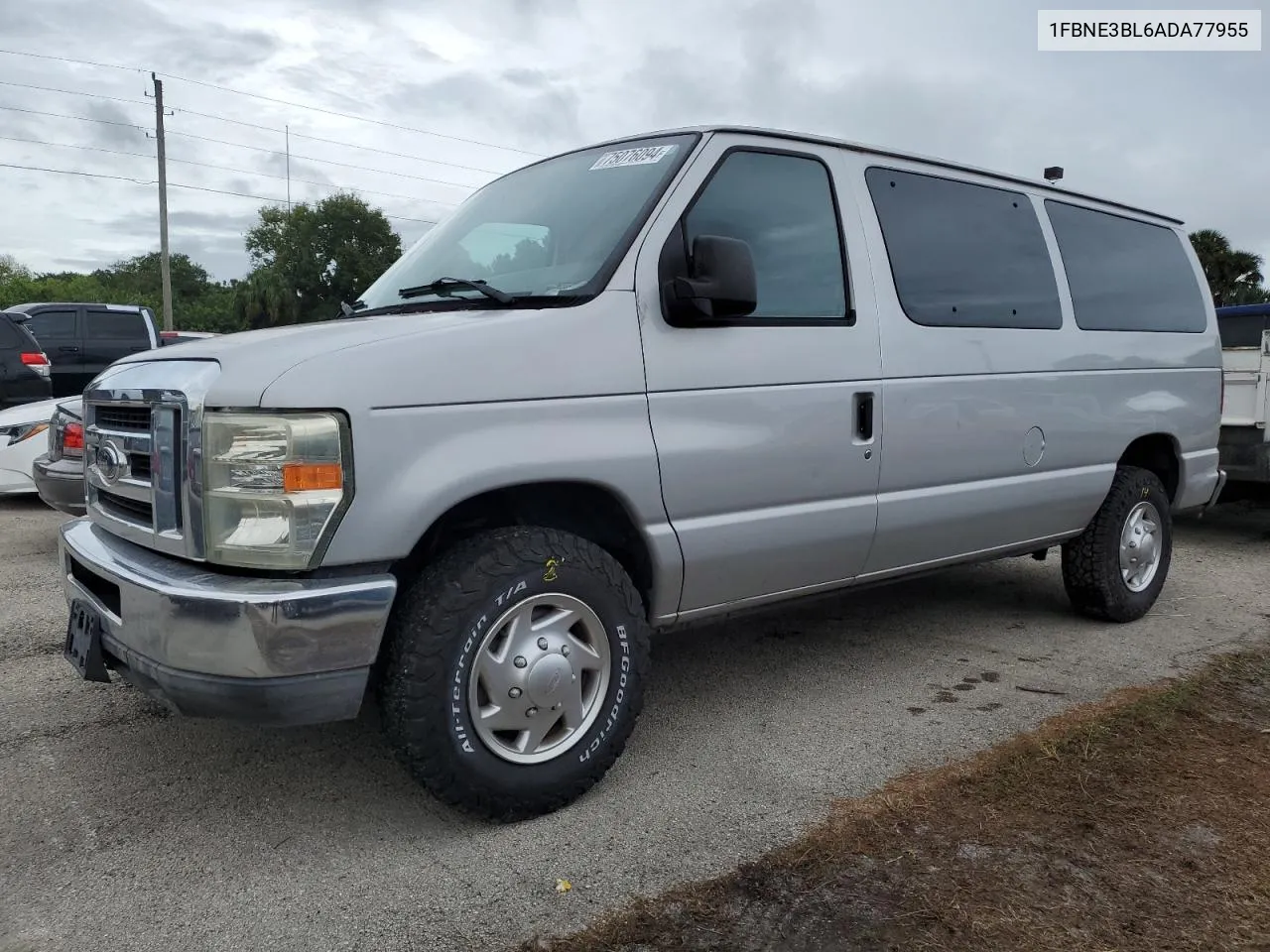 2010 Ford Econoline E350 Super Duty Wagon VIN: 1FBNE3BL6ADA77955 Lot: 75076094